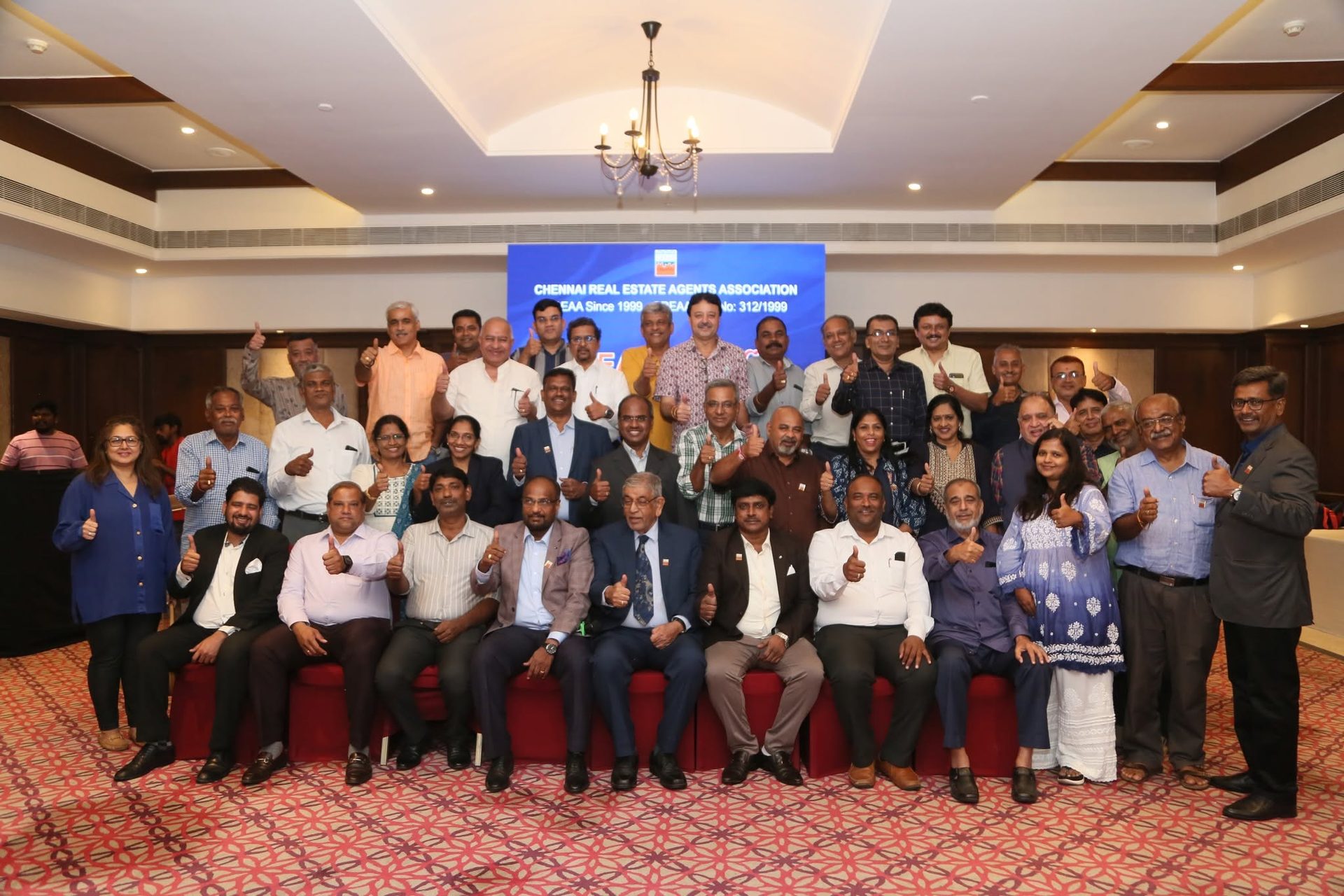 CREAA members and office bearers at an association gathering in Chennai